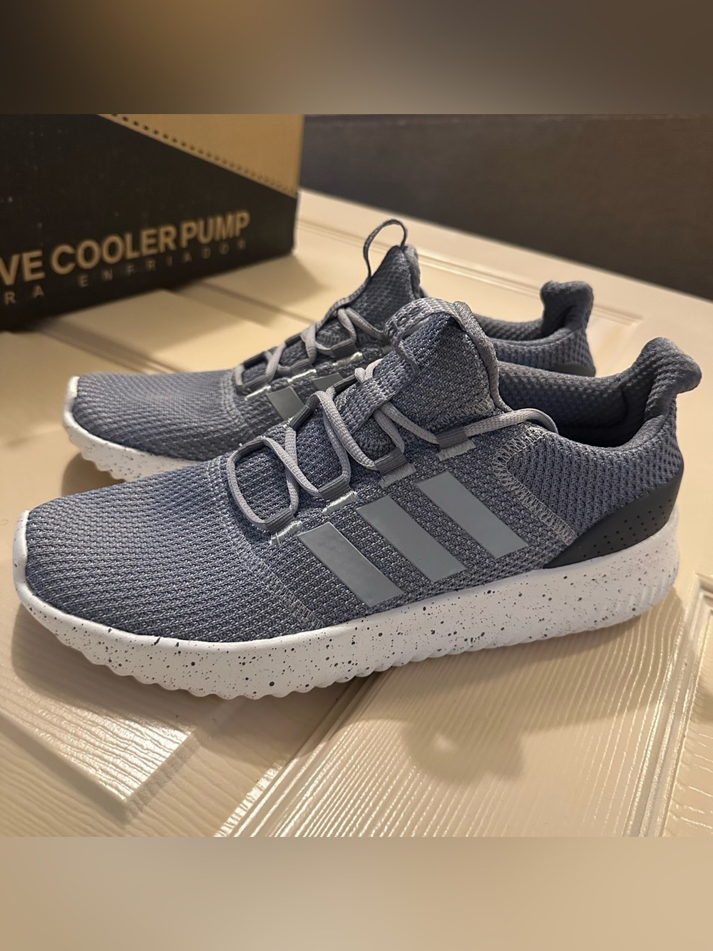 New Adidas Cloud foam Ultimate Running Shoes adidas Men’s Grey Sz 9